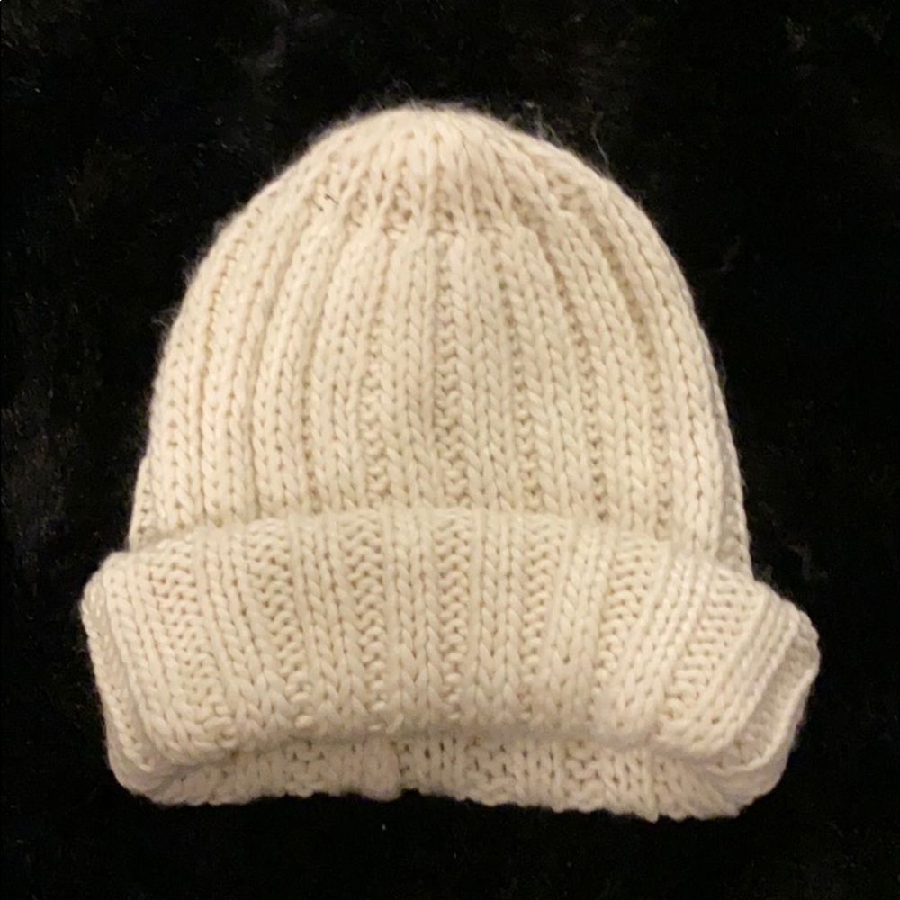 Cream beanie